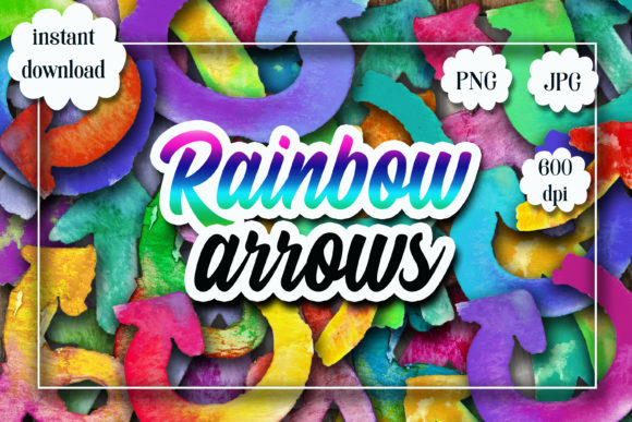 Download Watercolor Rainbow Arrows - Premium Resources